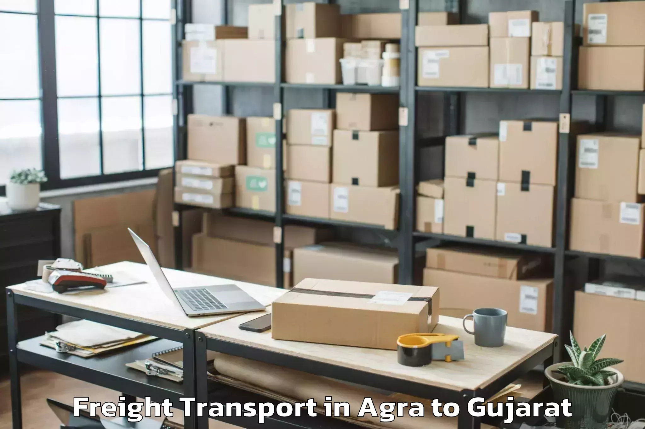 Hassle-Free Agra to Kadana Freight Transport